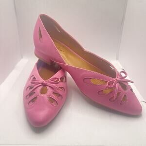 Comfortview Arabella Pink Flats with Bow Women’s Size 9W Wide – Style 47042